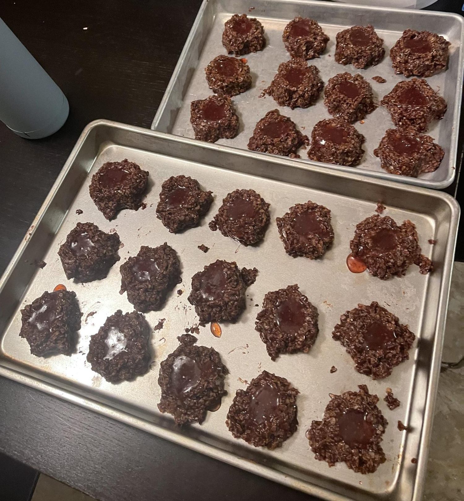 Strawberry Jam No-bake Cookies